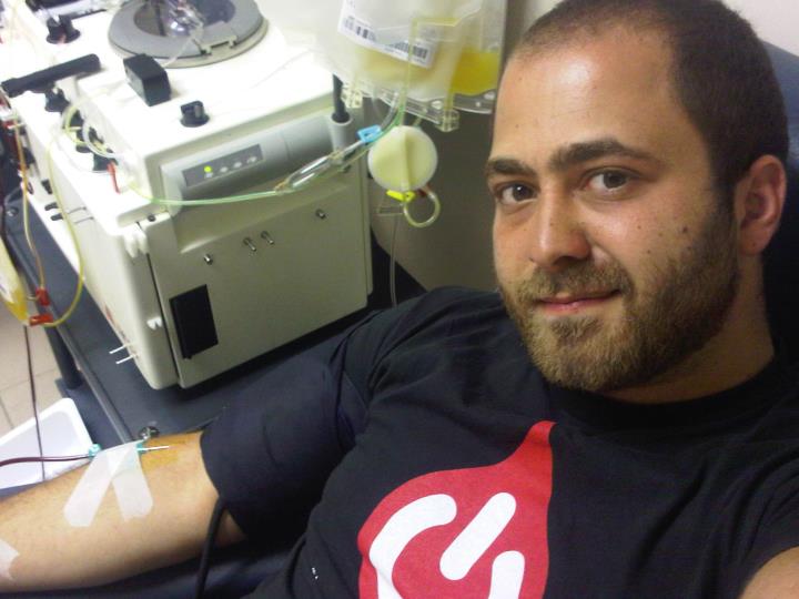 Yorgui Keyrouz started the blood bank on his mobile phone